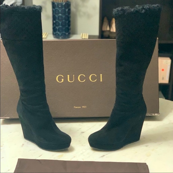 gucci wedge boots
